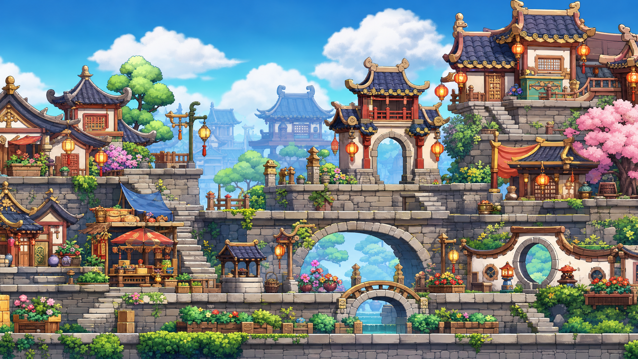 人族城区场景